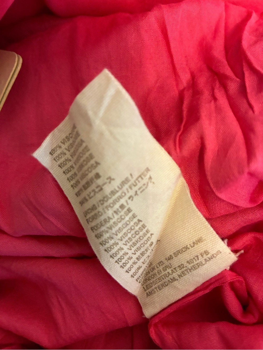 Anthropologie Let Me Be Red Pink Ombre Tiered Fringe Midi Dress 1X New - Picture 7 of 9